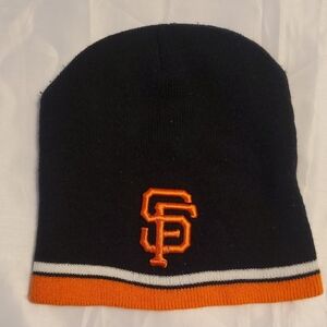 San Francisci Giants Black and Orange Beanie